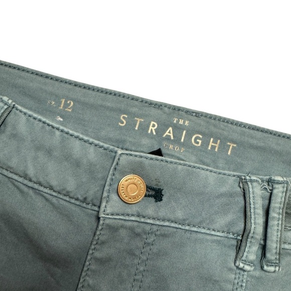 White House Black Market The Straight Crop green chino ankle pants women’s 12 - Picture 5 of 14